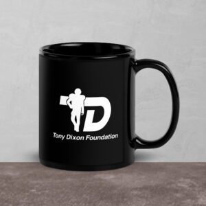 Mug - Glossy Black Mug - TDF24 Classic White Logo